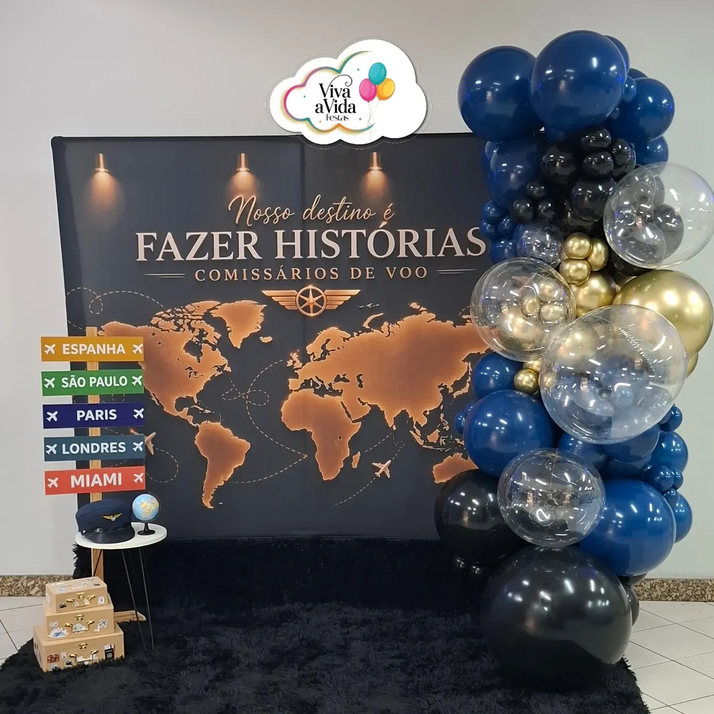 Uma decoração de formatura publicada pela marca.